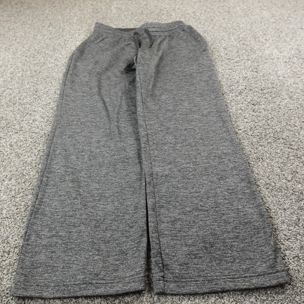 Adidas Pants Mens‎ L Gray Track Warm Up Drawstring Jogger Baggy Sweatpants Gym